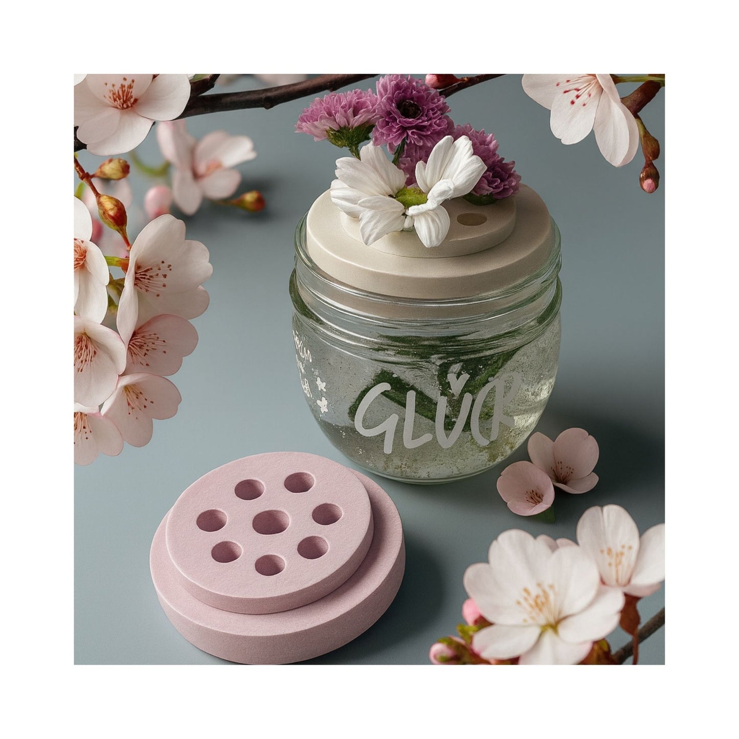 Blumenretter für Glücksgläser (ohne Deko)