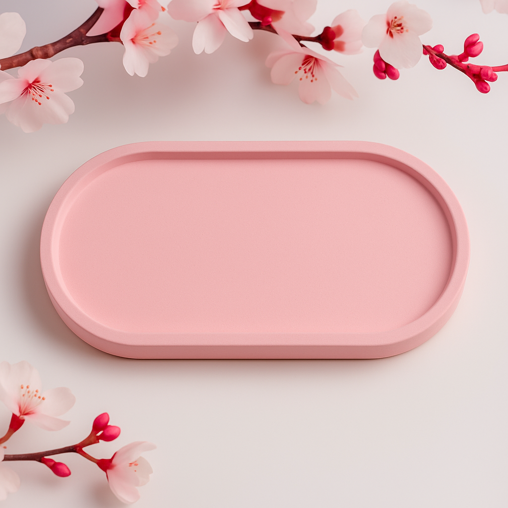 Dekotablett "Ovalo" (ohne Deko)