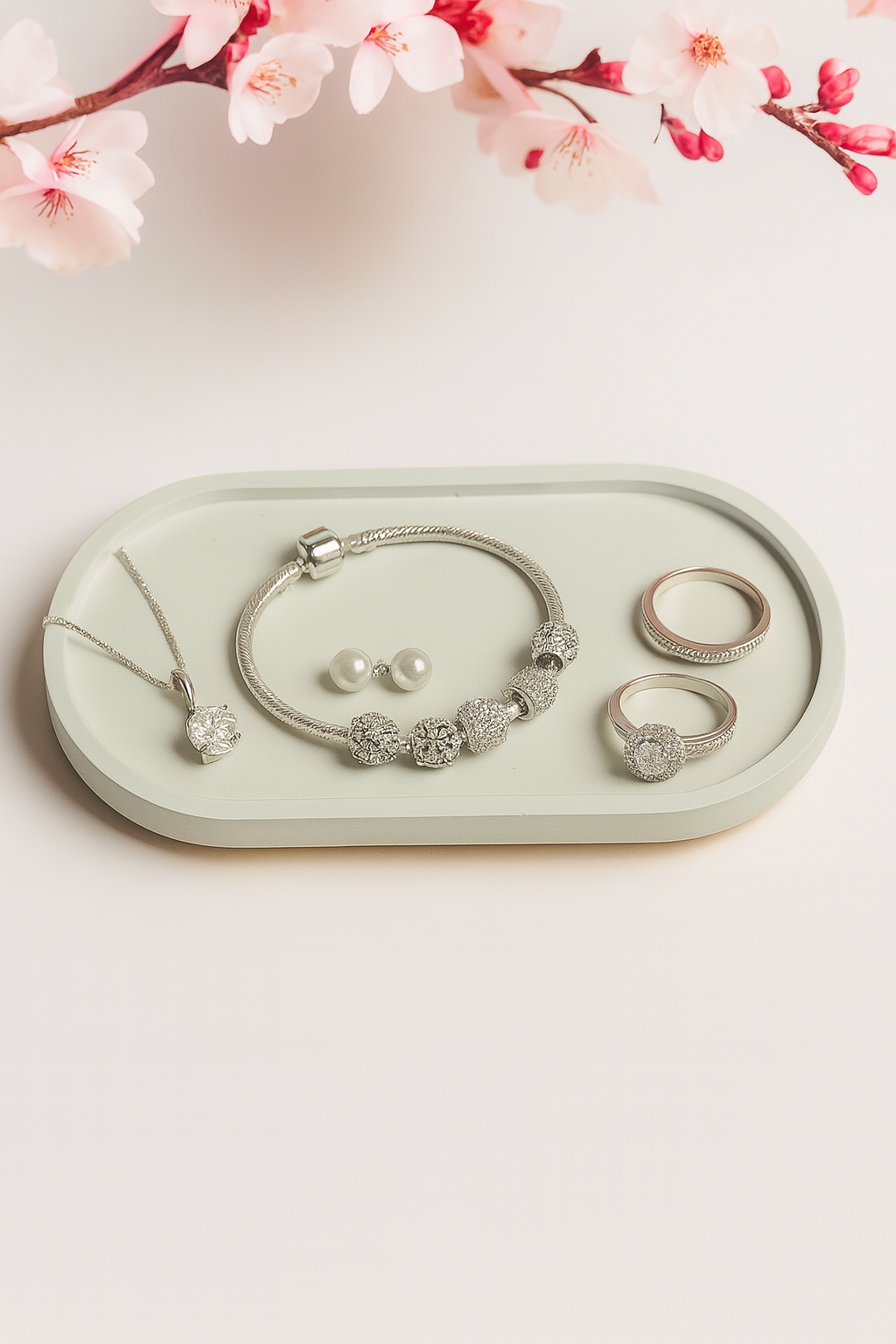 Dekotablett "Ovalo" (ohne Deko)