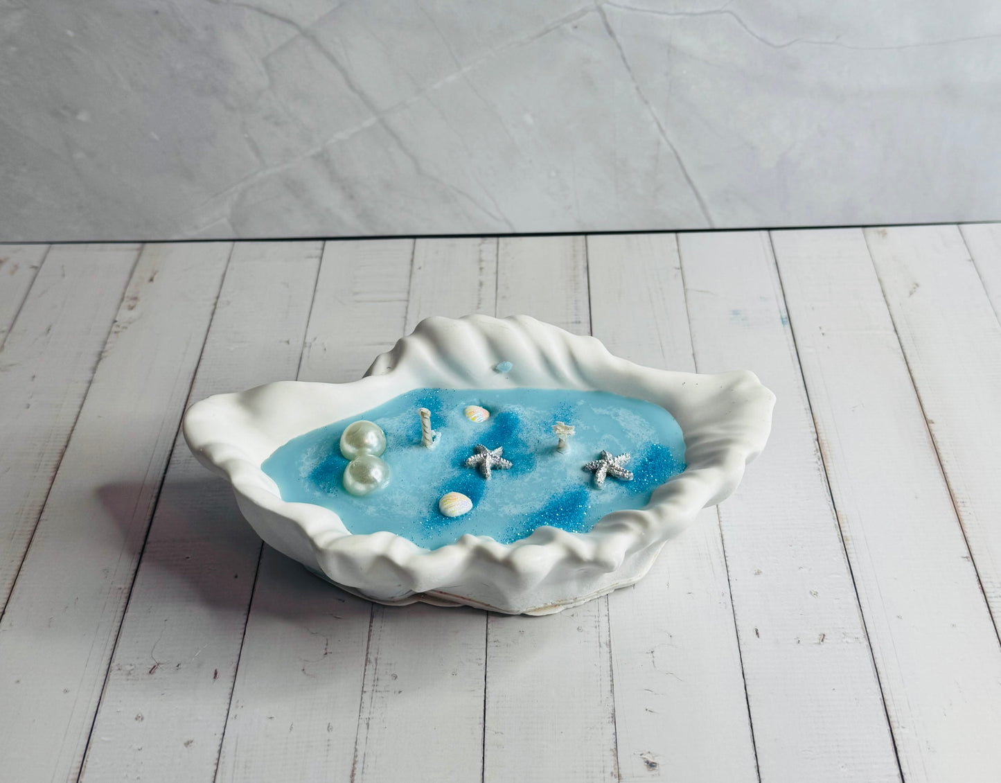 Muschelkerze "Perlina"