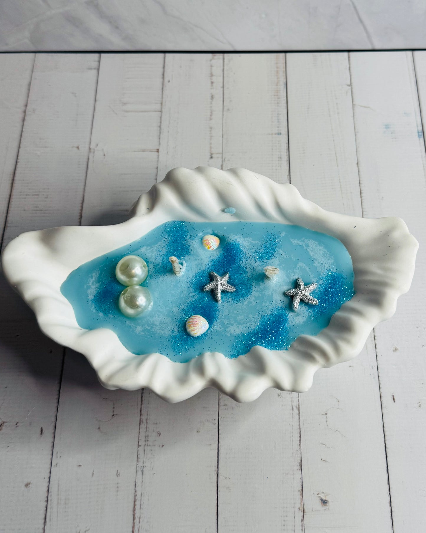 Muschelkerze "Perlina"