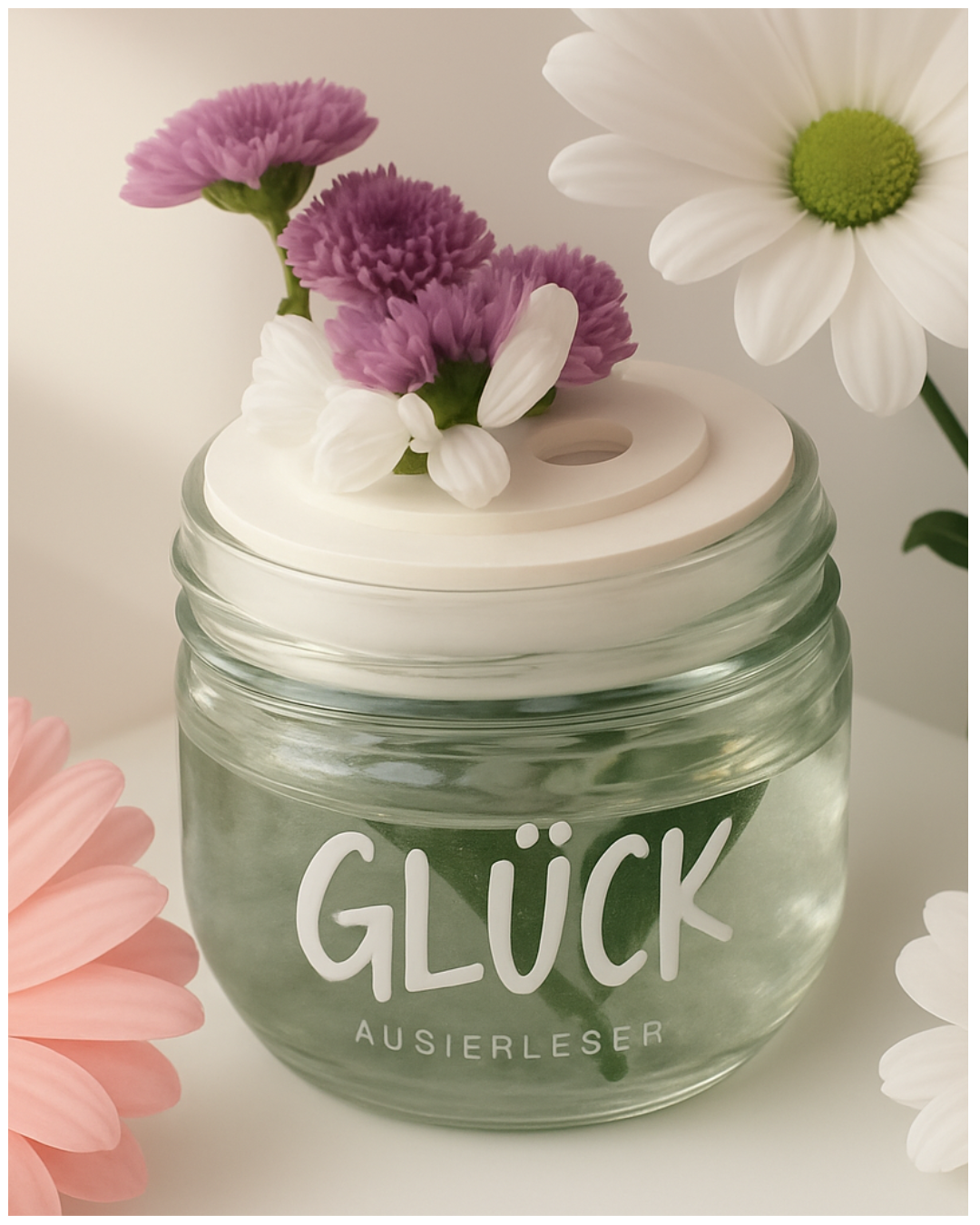 Blumenretter für Glücksgläser (ohne Deko)