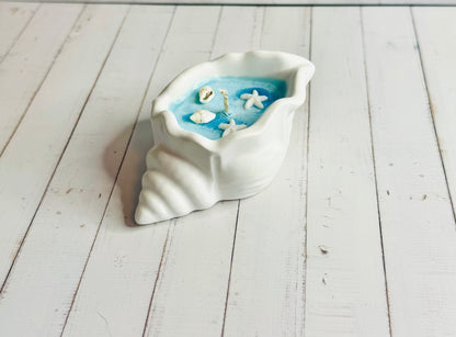 Muschelkerze "Shelluna"