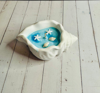 Muschelkerze "Shelluna"