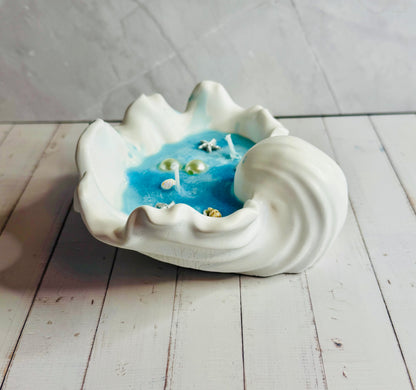 Muschelkerze "Nerida"